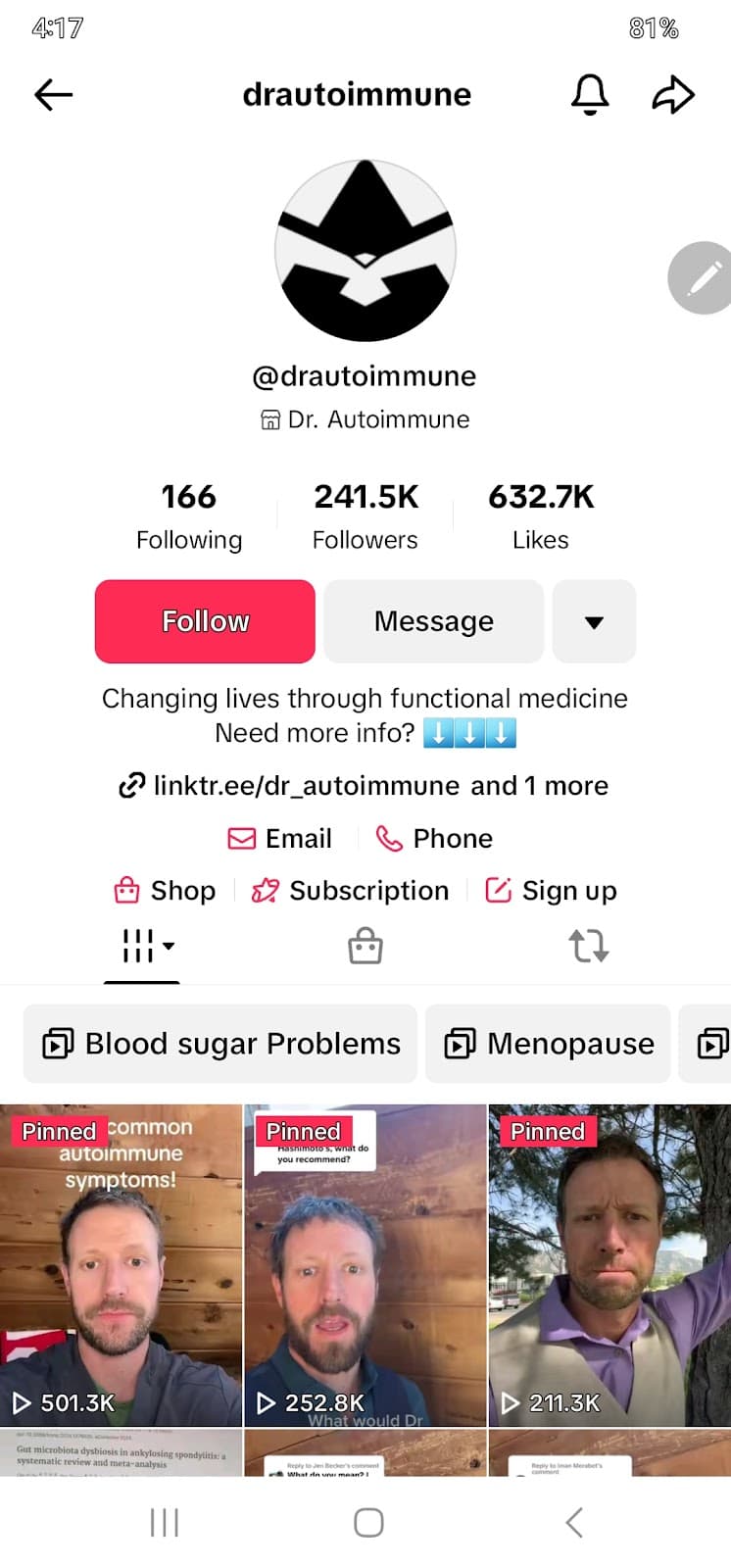 Dr. Autoimmune digital health empire