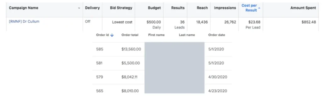 High Ticket Webinar Funnel - $853 spent, over $35k revenue first week